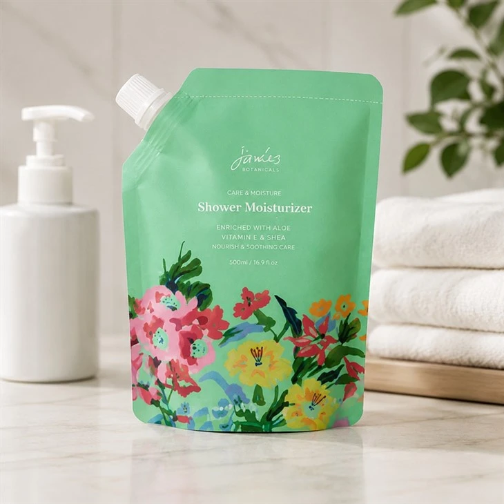 Printed Cosmetic Refill Pouches Printed Cosmetic Refill Pouches